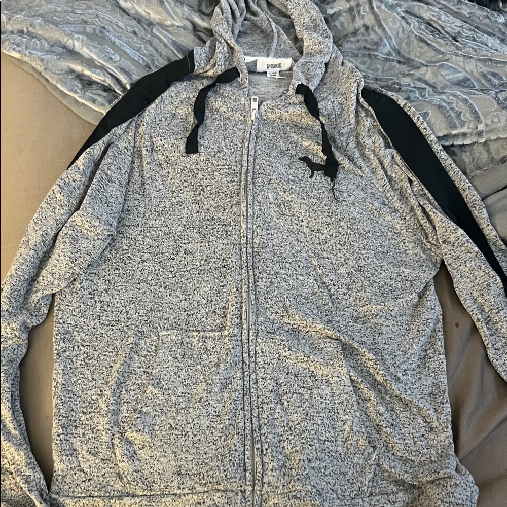 PINK Victoria's Secret Heathered Gray Hoodie